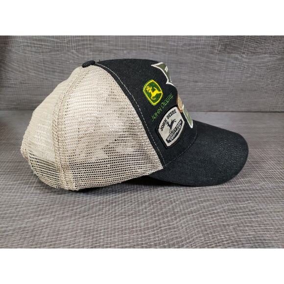 John Deere Tractor Mesh Snapback Multi Patches Trucker Hat Cap - ADJUSTABLE - Picture 4 of 11
